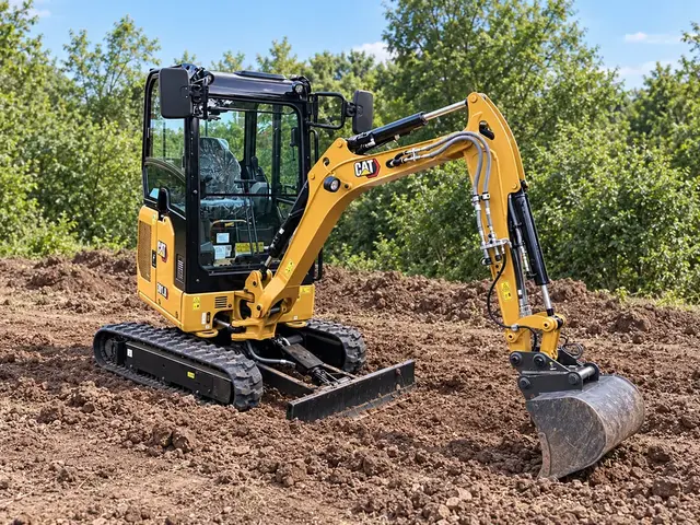 CAT 301.8 Minibagger im Baustelleneinsatz