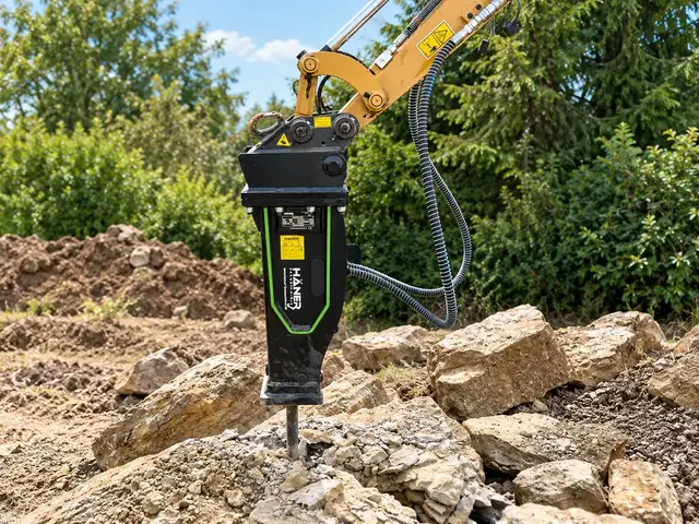 HÄNER Hydraulikhammer im Felseinsatz